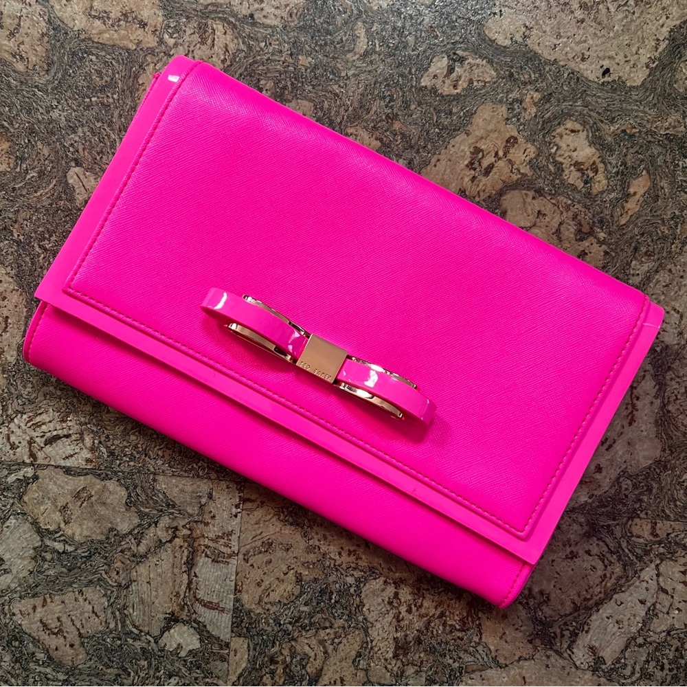 Ted Baker Hot Pink Clutch